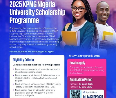 KPMG University Scholarship Program 2025 | How to Apply